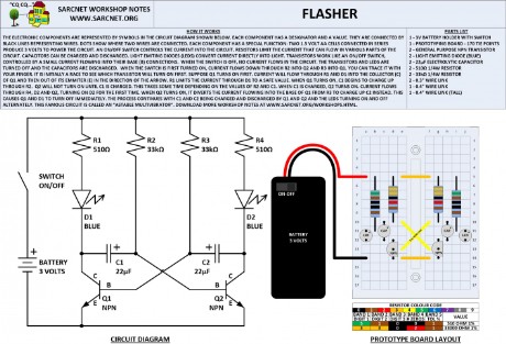 Electronic Workshop Notes - Flasher Circuit